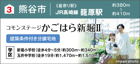 コモンステージかごはら新堀Ⅱ（建築条件付き分譲宅地）