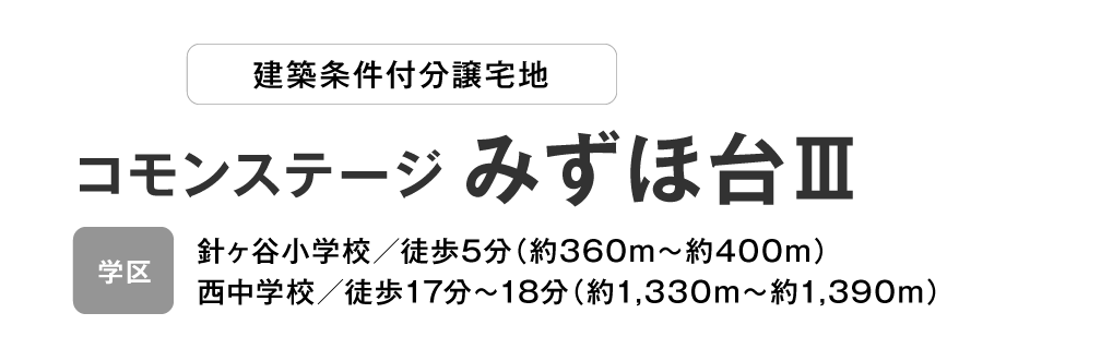 コモンステージみずほ台Ⅲ 分譲住宅