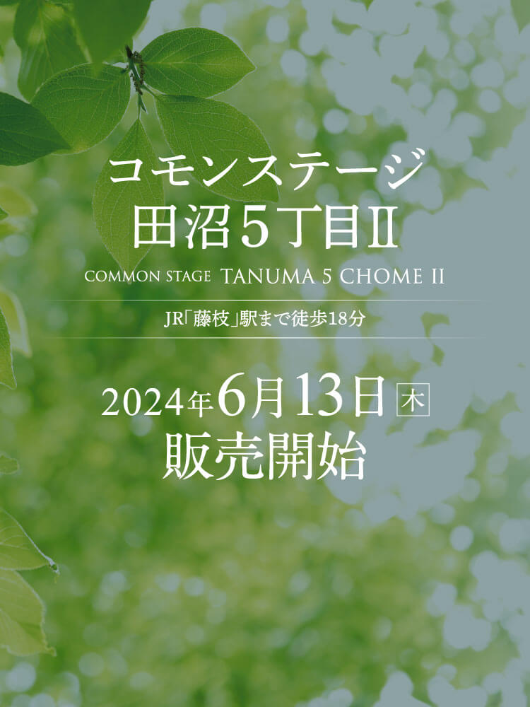 コモンステージ田沼5丁目Ⅱ2024年6月13日（木曜日）販売開始。JR「藤枝」駅まで徒歩18分。