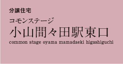 コモンステージ小山間々田駅東口 　分譲住宅